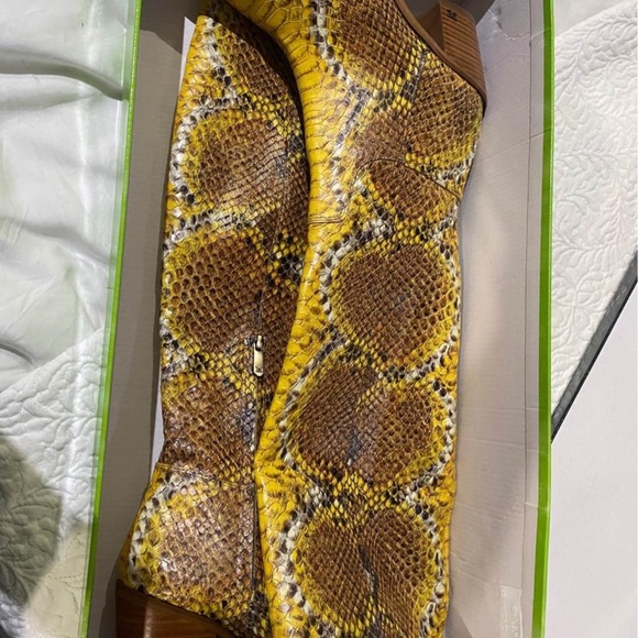 Sam Edelman | Shoes | Sam Edelman Snakeskin Boots | Poshmark